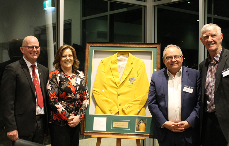 Presentation of Richard Aggiss AM Olympic Blazer to HRCC