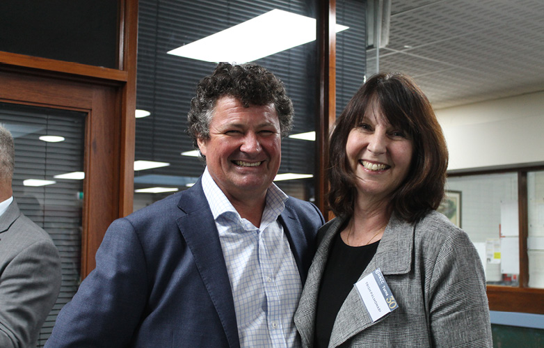 Shire of Harvey President Paul Gillett and Shire of Harvey Marketing Manager Trish Palmonari